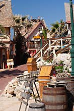 Inside Popey Village, a tourist attraction in Malta