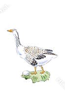 Goose with egg for 12 Days of Christmas Charms