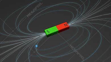 Magnet bar magnetic field, science, physics