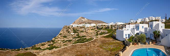 Panoramic view of Folegandros Island