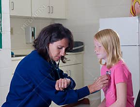 Nurse with Stethoscope