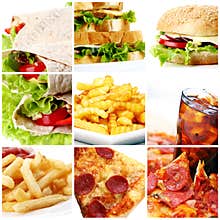 Fast Food Collage
