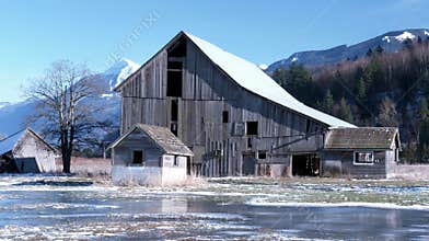 Winter Barn