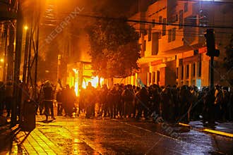 Violent protest erupt in Guatemala