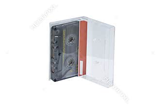 Cassette tape in case