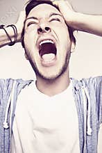 Angry man