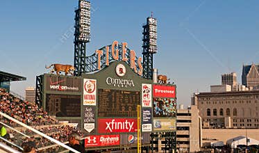 Comerica Park Scoreboard