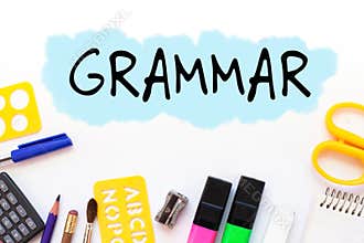 Grammar, learn language concept