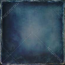 Dark Indigo Blue Tintype Square Background with Border.