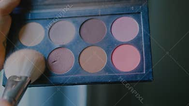 Professional makeup brushes and tools