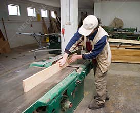 Carpenter at work.
