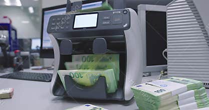 Withdrawing various types of cash banknotes after it is counted by the counting machine