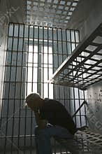 Prisoner in cell
