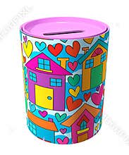 Sweet home coin container top