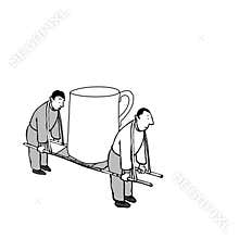 Carrying Huge Cup