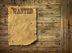 Torn Wild West wanted poster