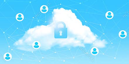 Modern Cloud Computing Concept Abstract Background Wallpaper Design. New Sky and clouds wallpaper