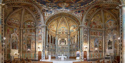 Interior of the church Parish of St. Anthony of Fulgentius in Lecce, Italy