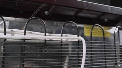 Cooling system of new domestic refrigerator backside view