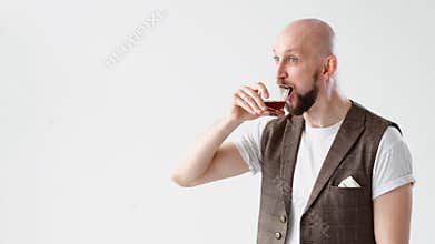 alcohol taste drinking fun rum flavor man happy