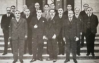 Players participating in the chess international tournament of Sanremo Italy 1930