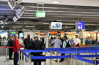 Airport check-in process