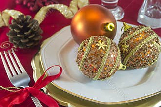 Christmas table decorations