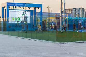 Dubai, UAE - 10.15.2021 Fitness activities at EXPO 2020. Event