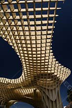 Seville, Andalusia, Spain. Metropol parasol structure