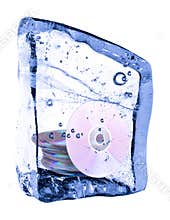 Disc frozen in the ice