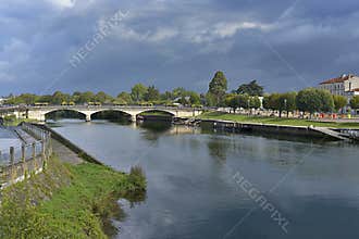 River Charente at Saintes in France