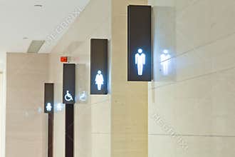 Toilet sign