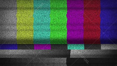 Distorted Color Bars On TV Screen