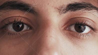 ethnic tolerance diverse vision sad arab man eyes