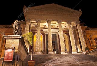 Theatre Massimo by night