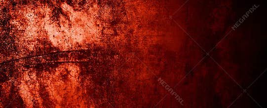 Red Grunge wall texture. Dark red grunge background. Horror Cement texture
