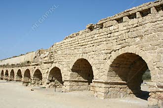 Roman aqueduct in Israel