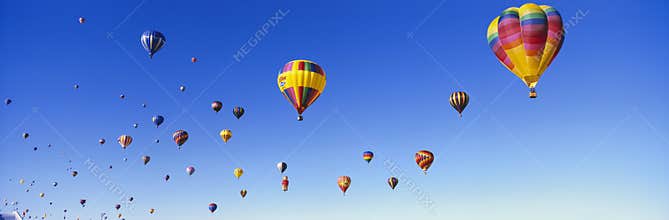 Air balloons floating
