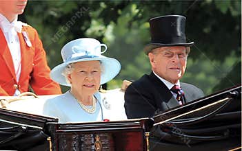Prince Philip and Queen Elizabeth, London June 2017- Trooping the Colour  parade Prince Philip and Queen for Queen Elizabeth s Bir