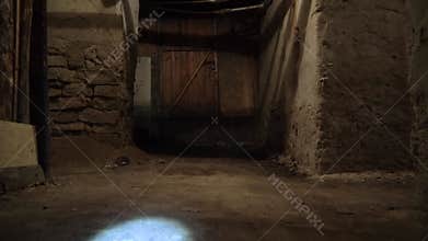 A locked door in a dark basement. Got lost in an old dungeon. Hiding in a bomb shelter. Wandering in the catacombs. A dangerous, s