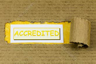 Accredited investor institution certified quality guarantee label