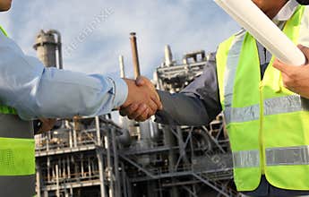 Two engineer oil industry