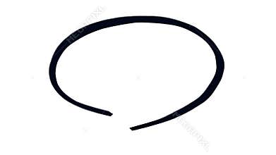 Four speech bubble doodles. Hand drawn stop motion animation on a white background.
