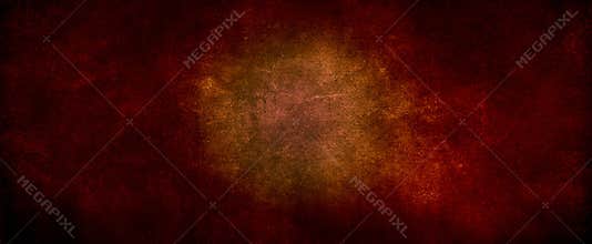 Abstract red background with black grunge borders, triangle shapes in red transparent layers with angles and geometric pattern