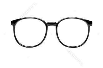 Nerd glasses with clipping path