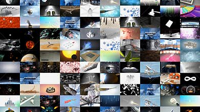 Collage of video clips