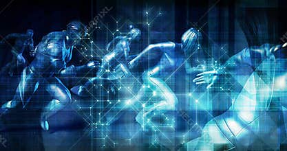 Business Leader in a Competition Concept
