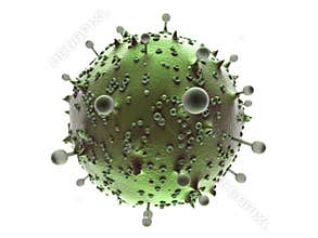 Virus and bacterium medical symbol