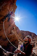 Rock climbing