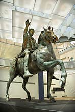 Marcus Aurelius in museum, Rome.